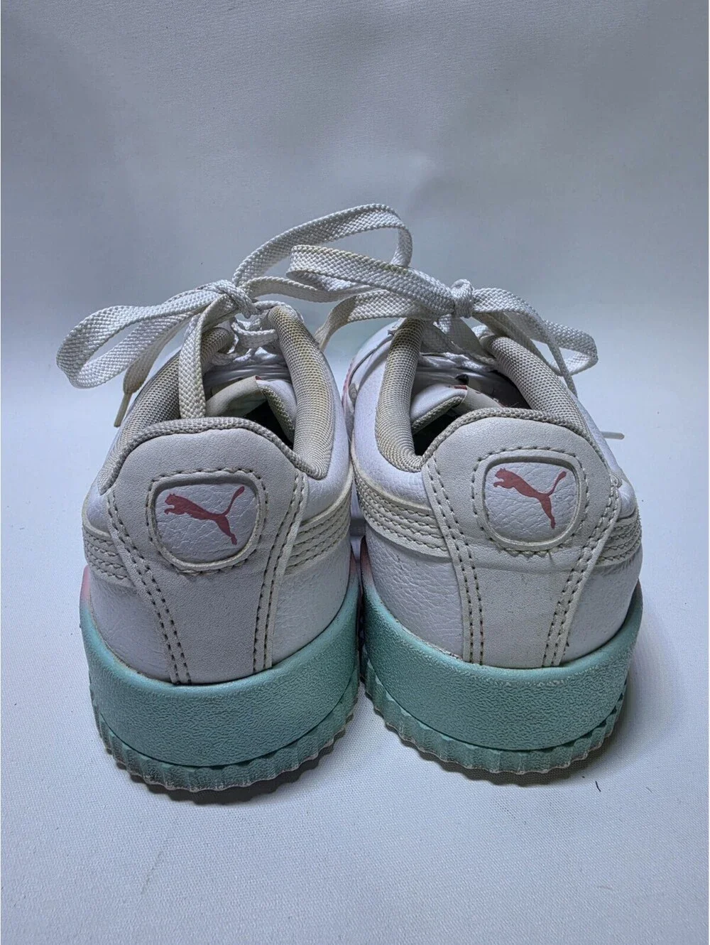 PUMA Carina Faded Spray Paint Lace Up Low Top Sneakers 368671-01